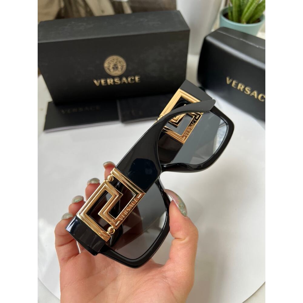NEW Versace VE4402 GB1/87 Black Sunglasses - Picture 3 of 9